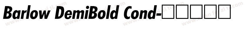 Barlow DemiBold Cond字体转换